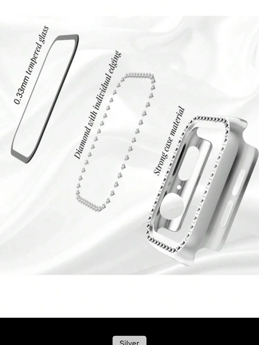 NEW in packaging Apple Watch Series 1/2/3 42mm Rhinestone Protective Case